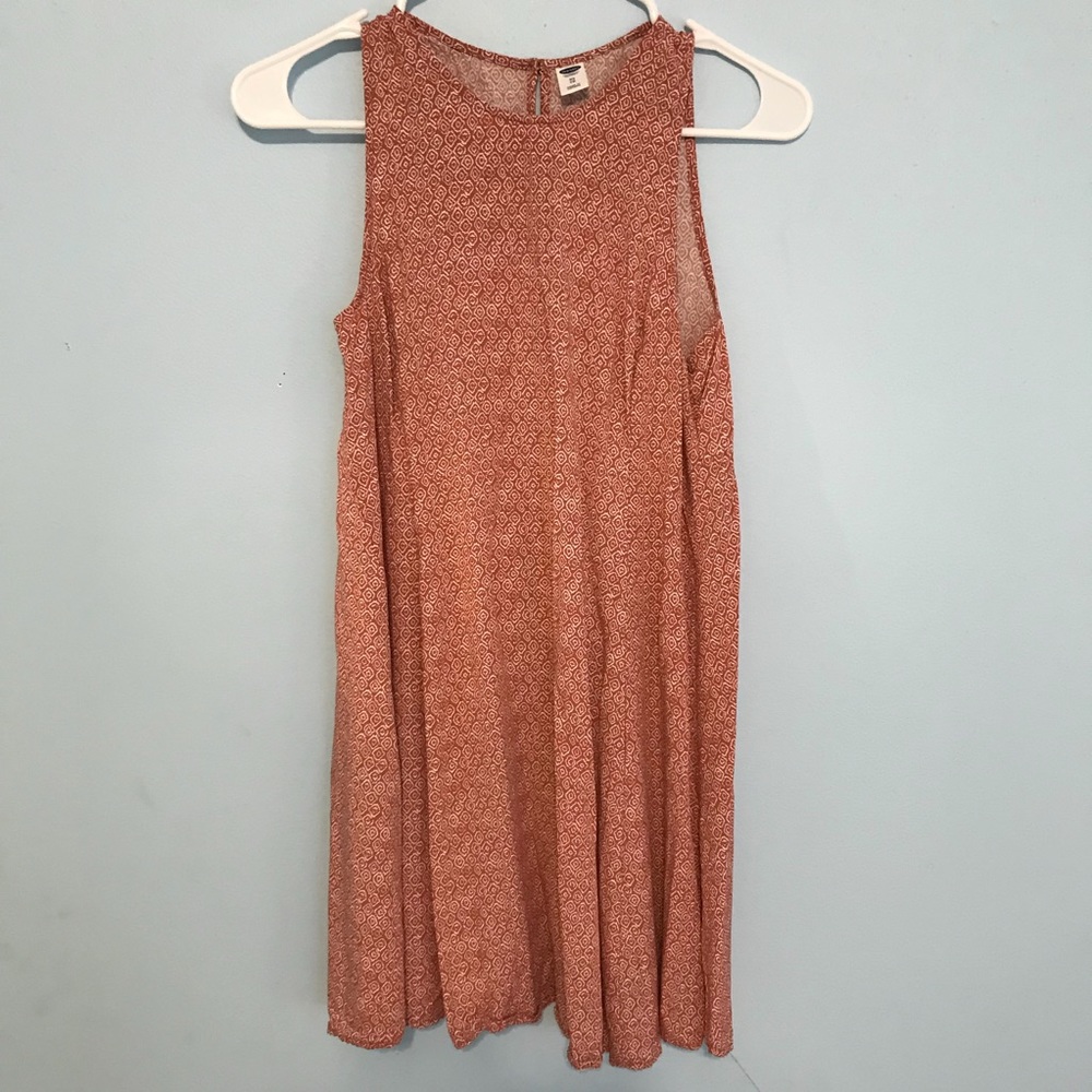 Coral Patterned Sundress